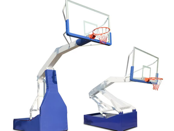 Tiang basket portabel hidrolik