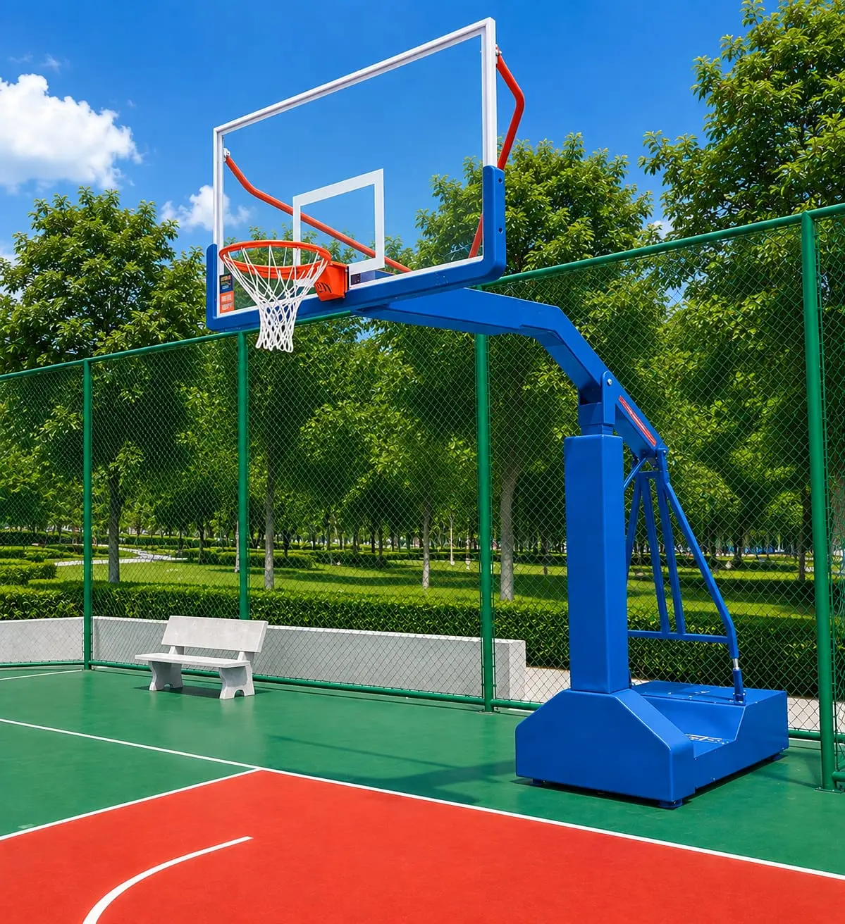 tiang basket portable