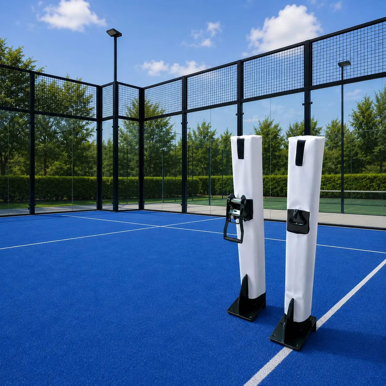 tiang net padel